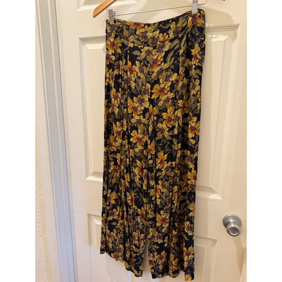 Free People Love Letter Set With Long Sleeve Crop Top - Black/Yellow Boho Style - Picture 5 of 16